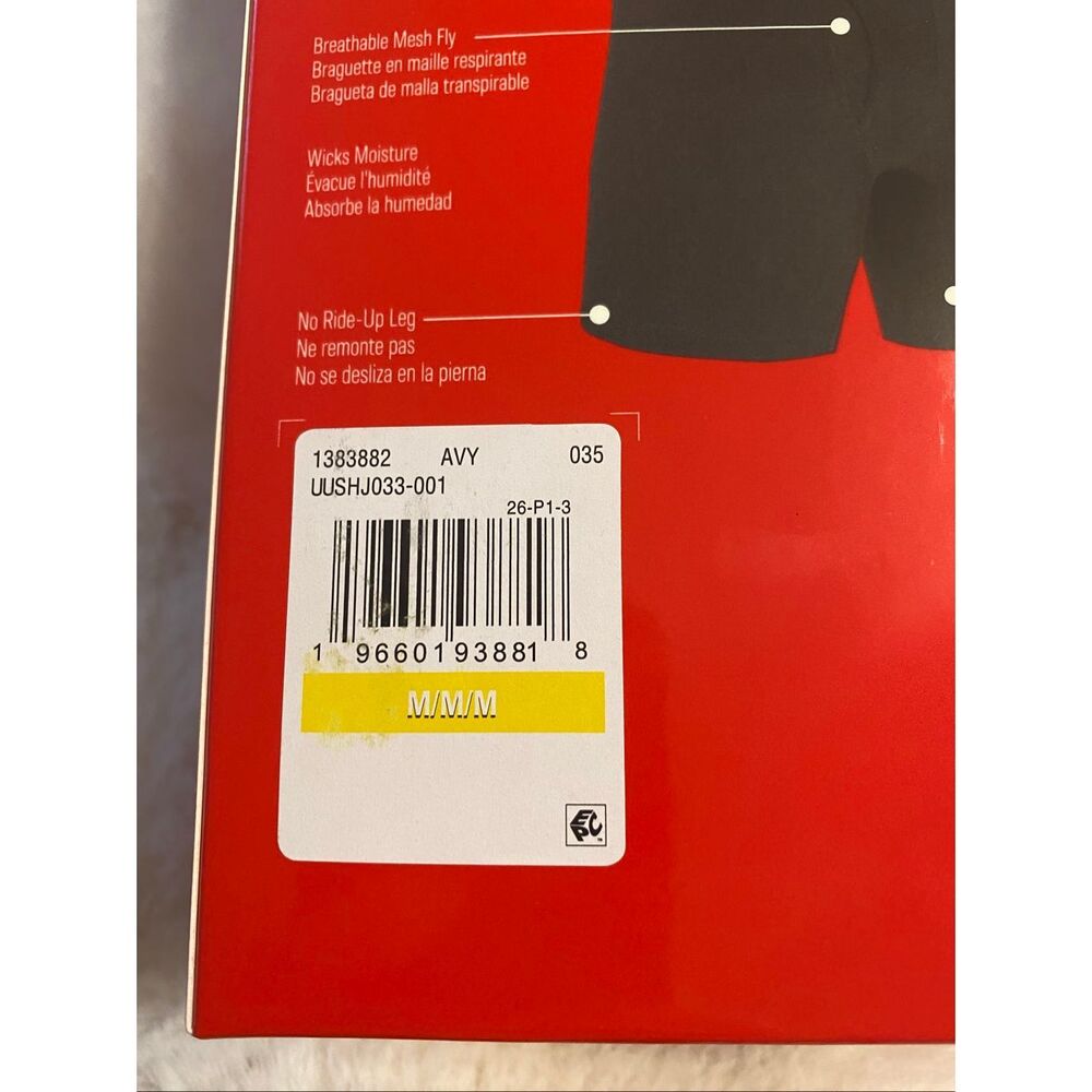 Under Armour Boxerjock Boxer Briefs Size M 3 Pack Underwear 6" Inseam Black Gray - Picture 5 of 8